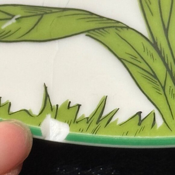 Vintage Sigma Manypeeplia Upsidownia Ceramic Plate Made In Japan - Picture 7 of 9